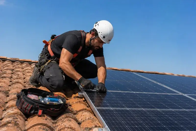 Maintenance et monitoring de panneaux solaires à Espérausses